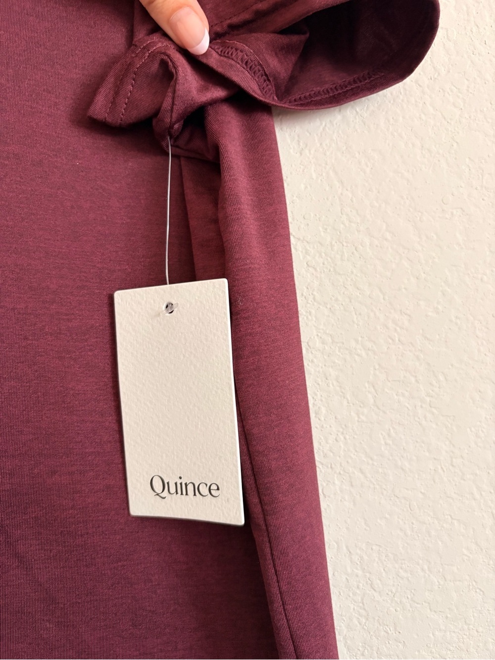 NWT Quince Men's Crew Neck T-Shirt in Wine size M - Picture 5 of 6
